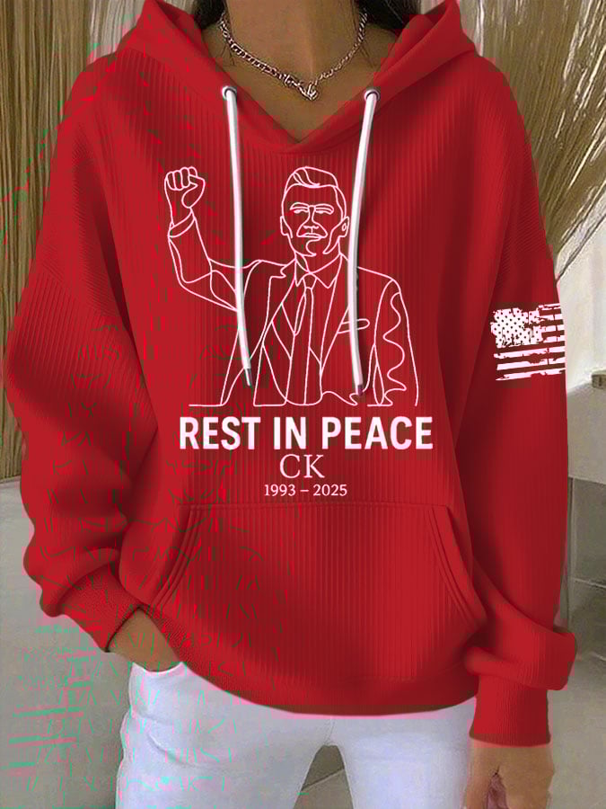 Women's Commemorative Leader Print Casual Hoodie