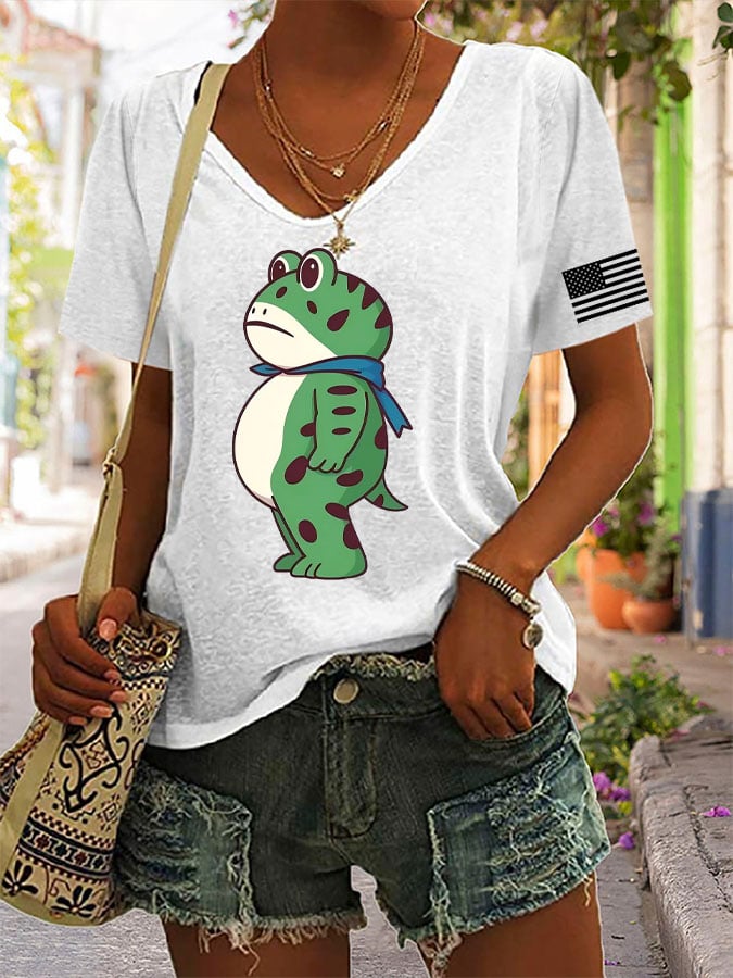 Women's casual Portland Frog T-shirt