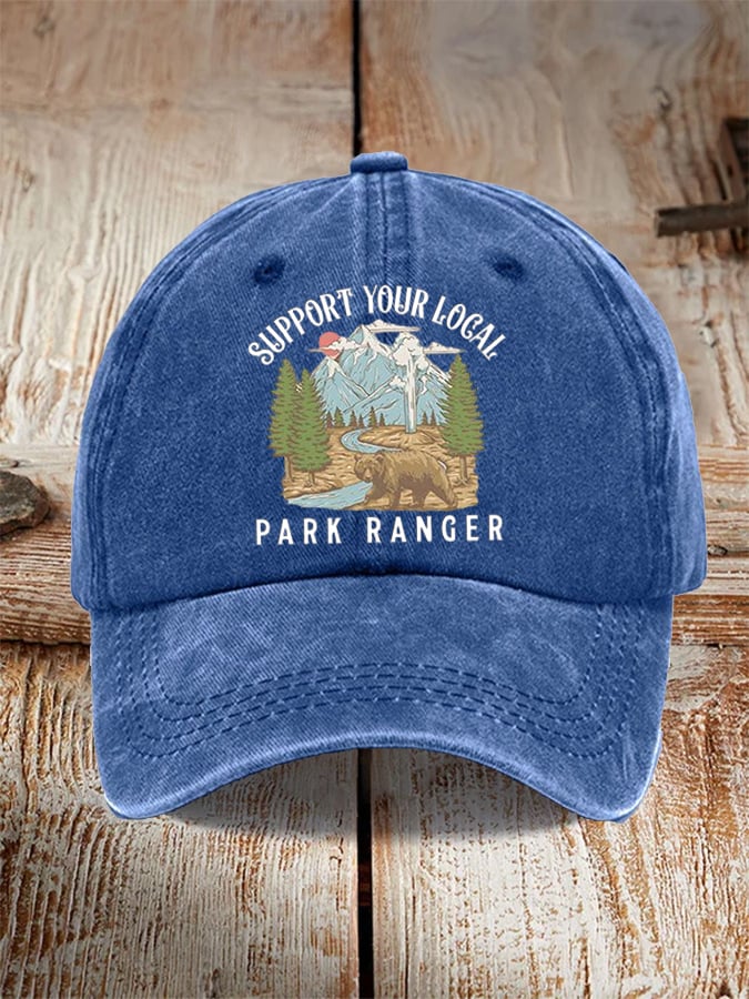 Unisex Support Your Local Park Ranger Print Hat