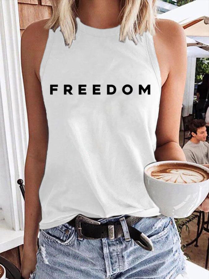 Women's Freedom Print Vest