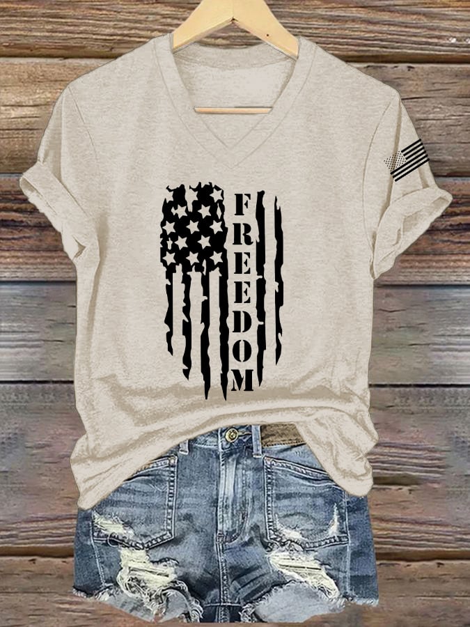 Women's Casual Free Print T-Shirt