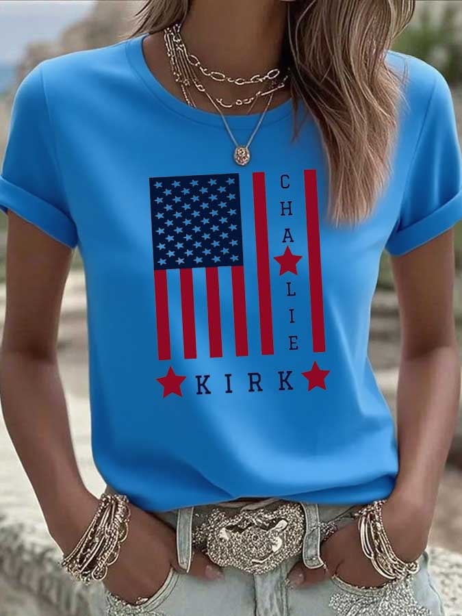 Women's Commemorative Leader Print Crew Neck T-Shirt