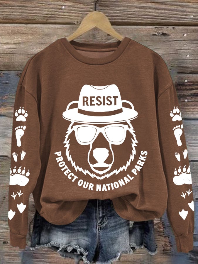 Women's Protect Our National Parks Printed Sweatshirt