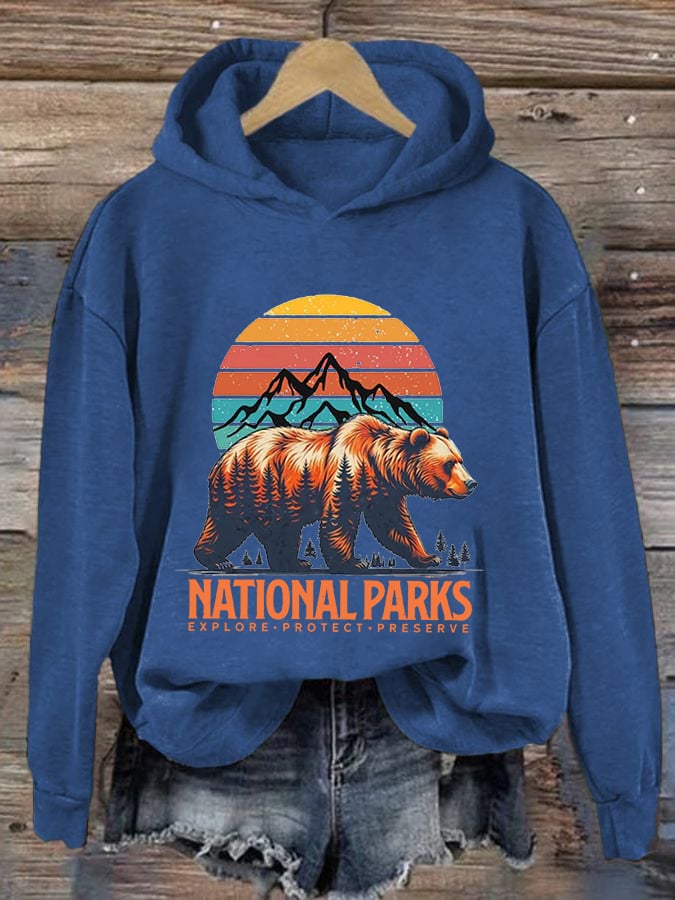 Women's National Parks Explore, Protect, Preserve Printed Sweatshirt