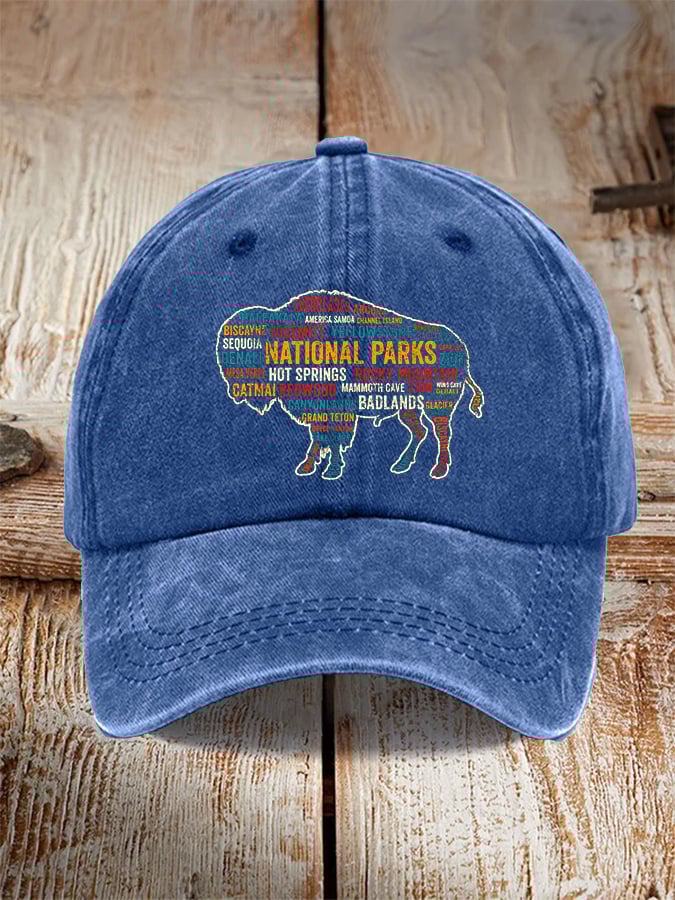 Unisex Fashion National Park Print Hat