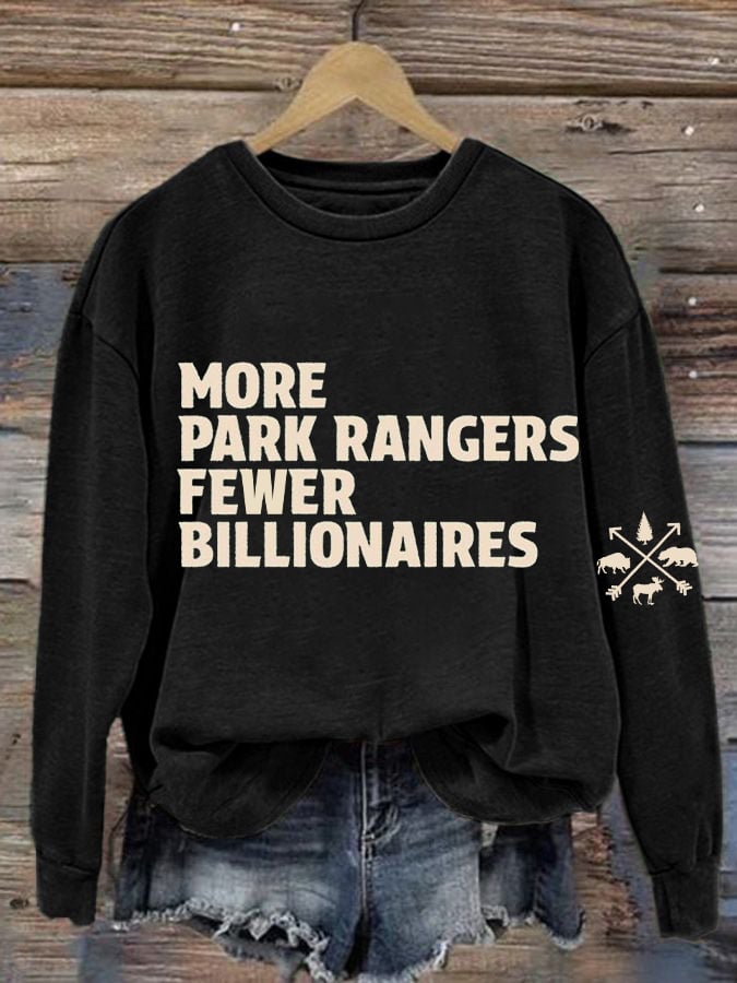 Women's National Park Print V-Neck T-Shirt Printed Casual Sweatshirts