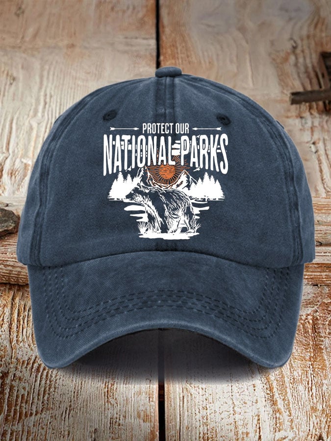 Protect Our National Parks Print Baseball Cap
