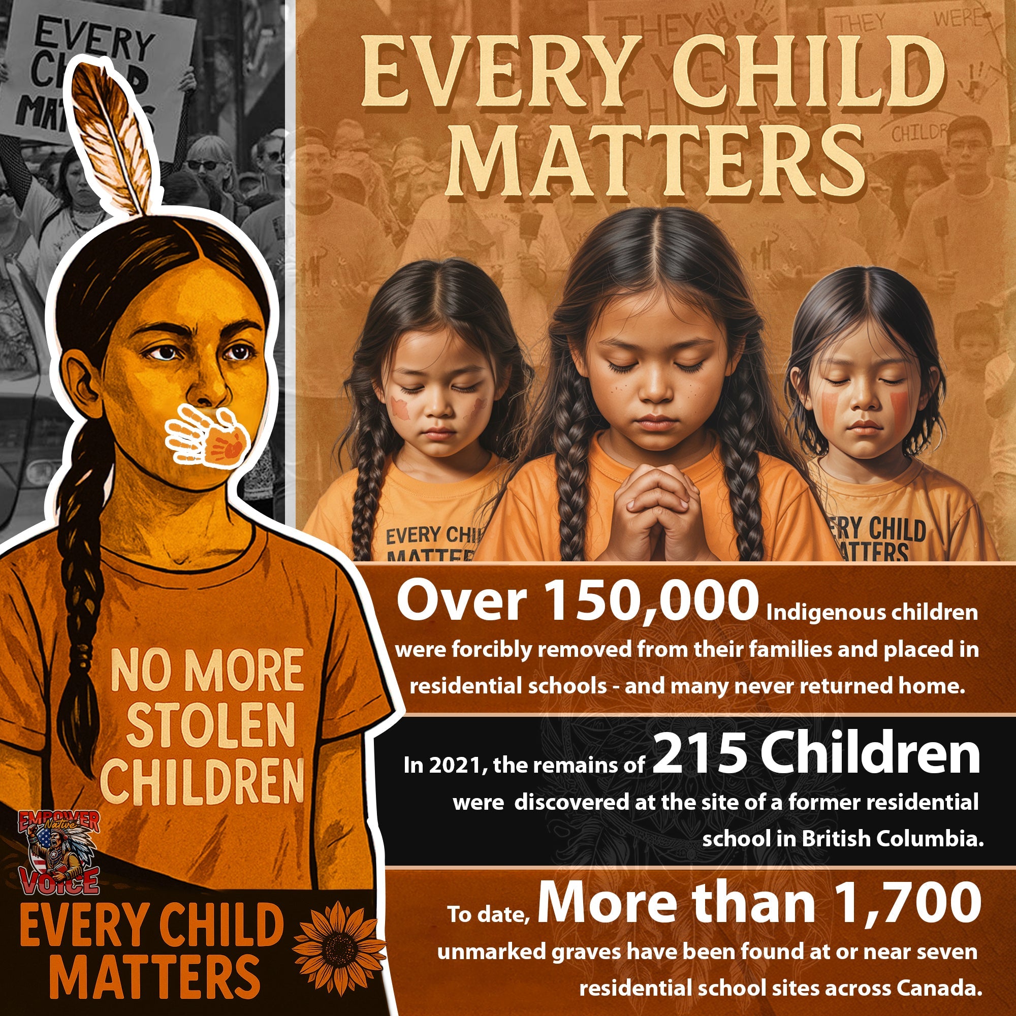 Every Child Matters Native American Unisex T-Shirt/Hoodie/Sweatshirt 276