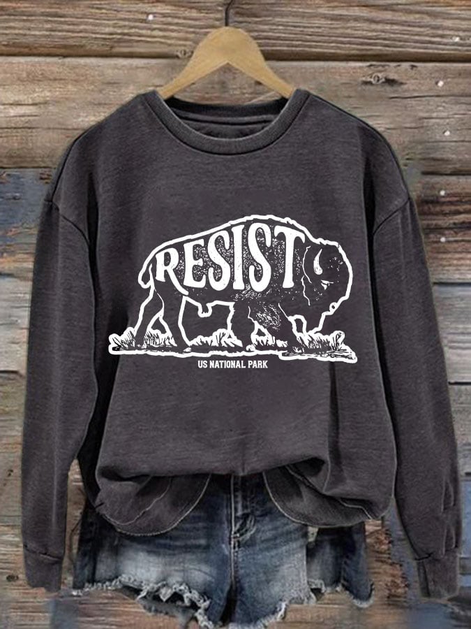 Women's Protect Our National Parks Printed Sweatshirt