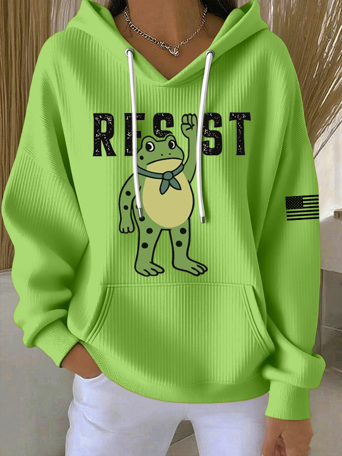 Women's FDT Print Casual Hoodie