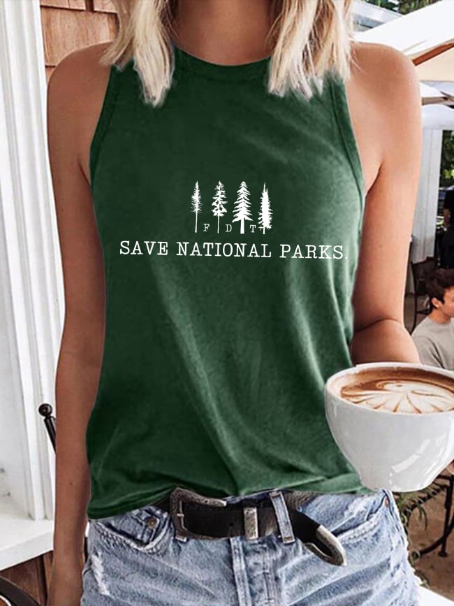 Women's Save The National Parks Print Vest