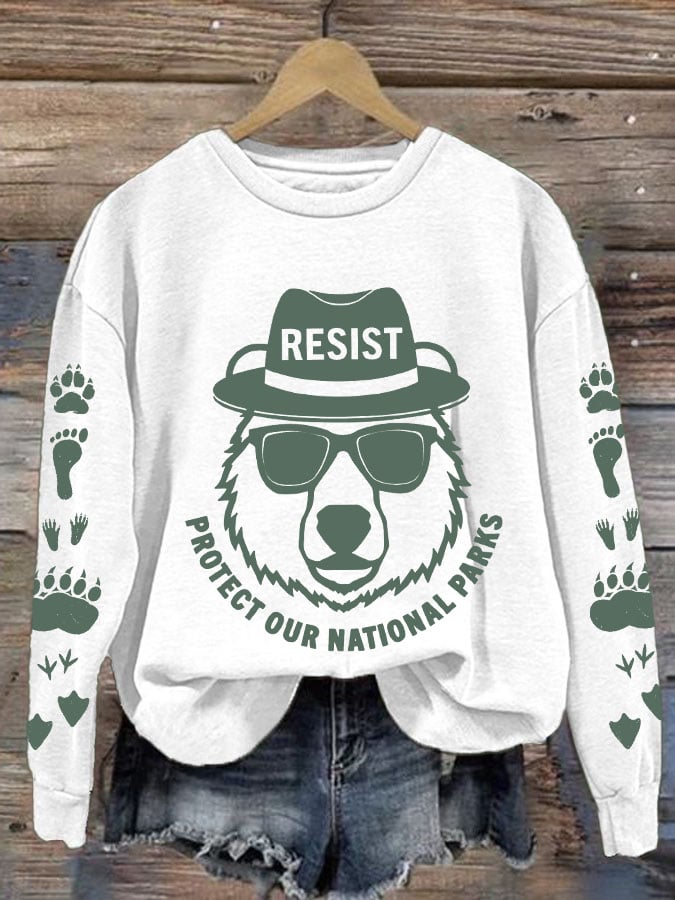 Women's Protect Our National Parks Printed Sweatshirt