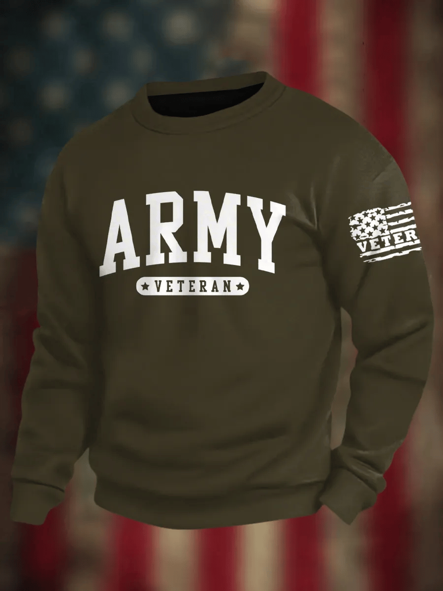 Man's Veterans Long Sleeve Sweatshirt