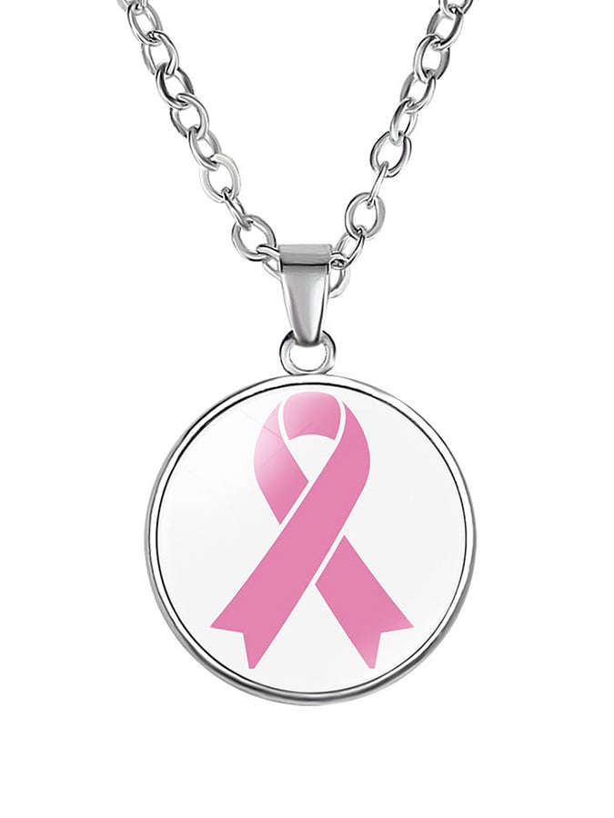 Alloy Pink Ribbon Necklace (scalable)