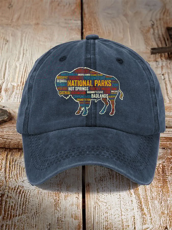 Unisex Fashion National Park Print Hat