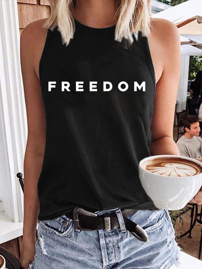 Women's Freedom Print Vest