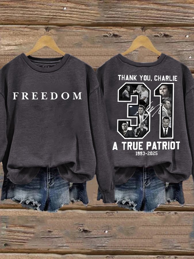 Women's freedom Casual Printed Sweatshirt