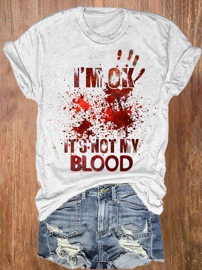 Halloween Ladies Print T-Shirt