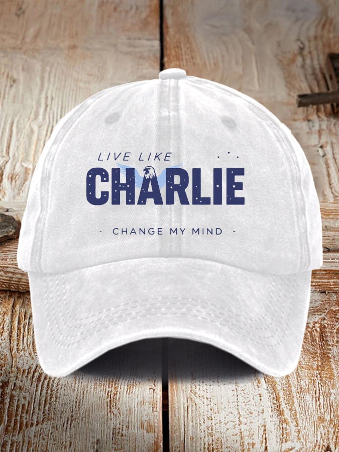 Retro Live Like Change My Mind Print Baseball Cap