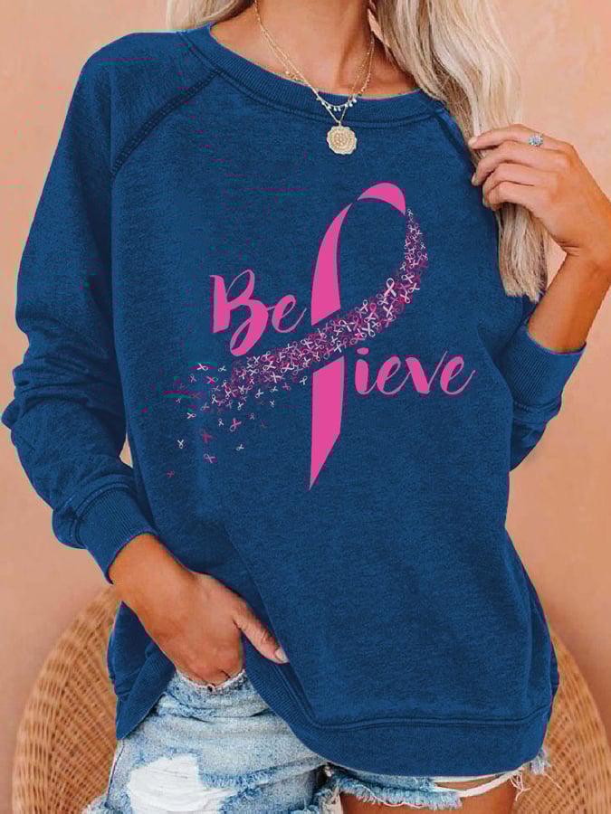 Fashionable Print Long Sleeve Sweatshirt