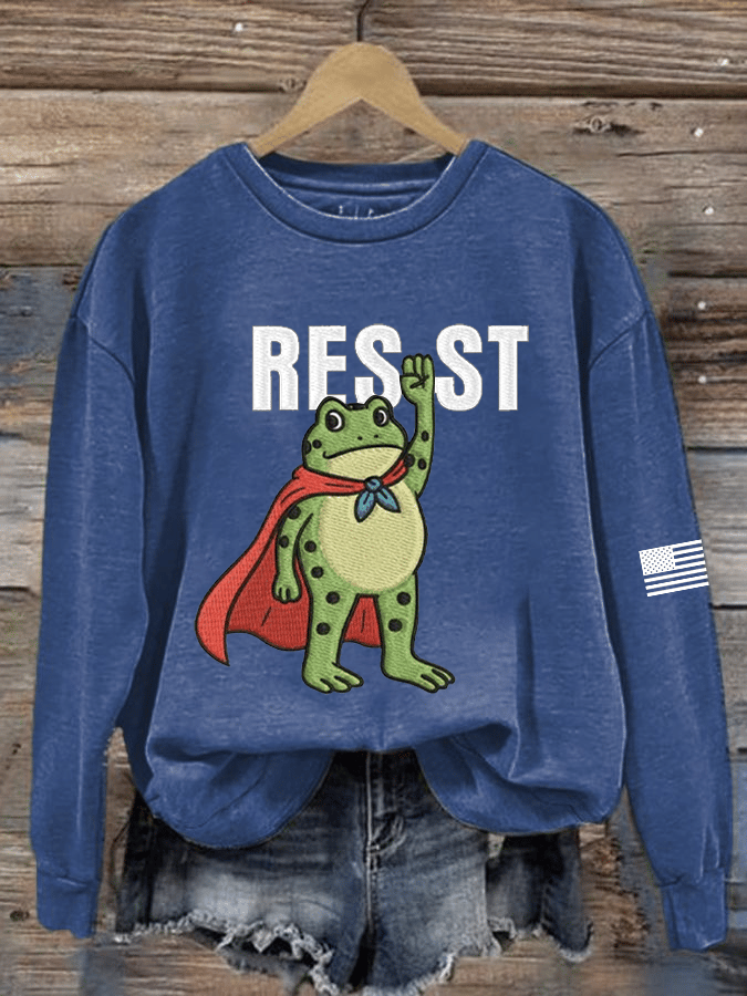 Women's FDT Printed Crew Neck Sweatshirt