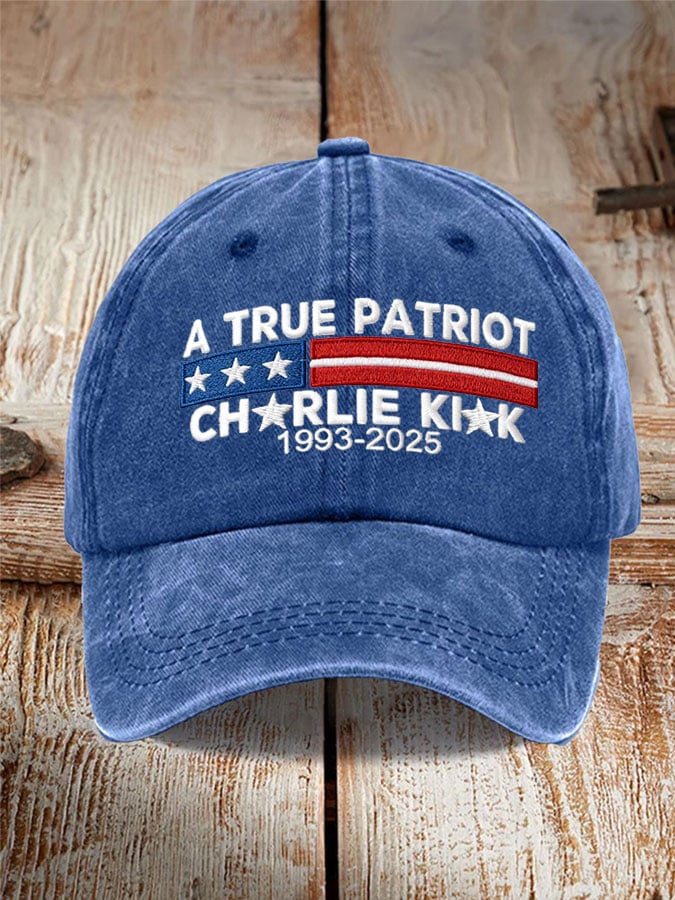 Unisex Commemorative Leader A True Patriot Print Hat