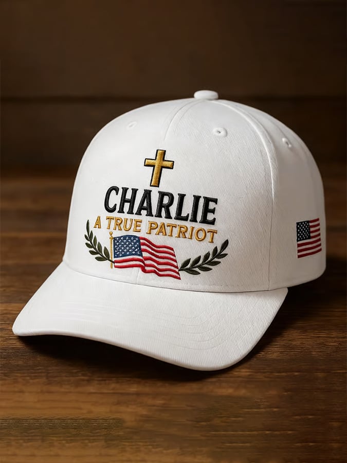 Unisex FOREVER IN OUR HEARTS A TRUE PATRIOT Print Baseball Cap