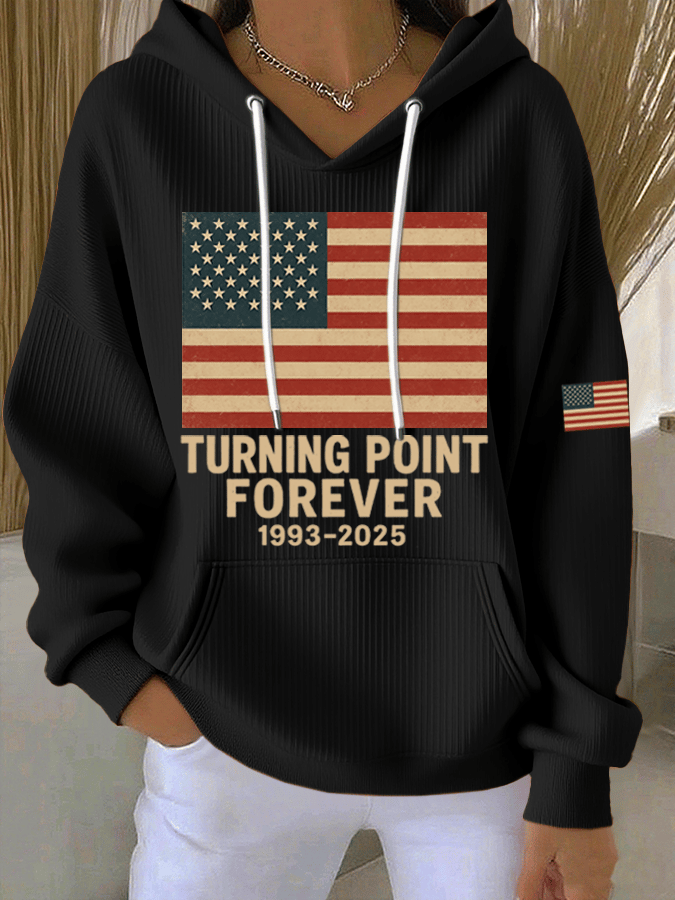 Women's Hot Print Casual Hooded Sweatshirt