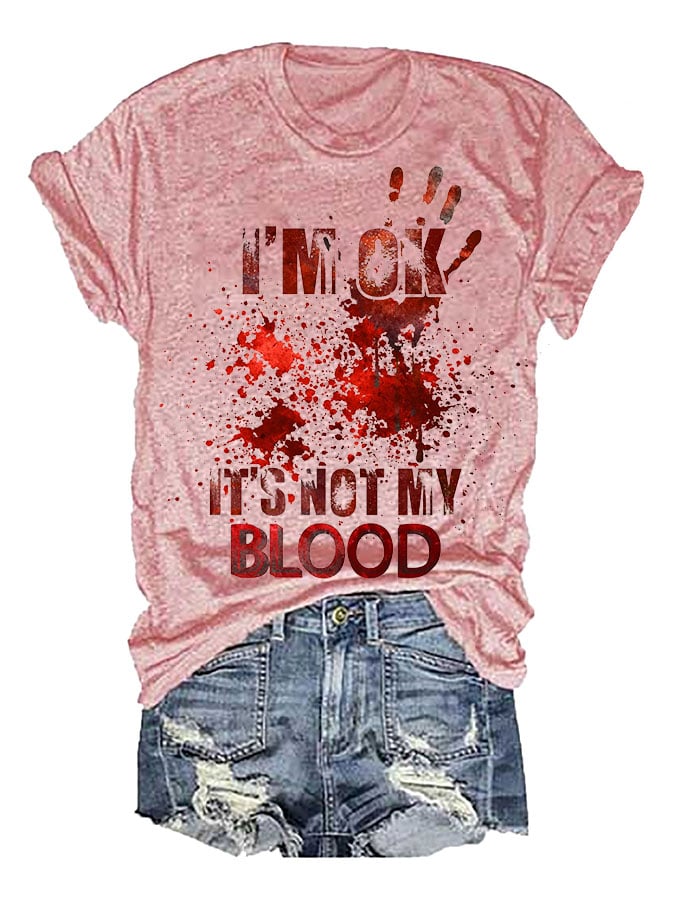 Halloween Ladies Print T-Shirt