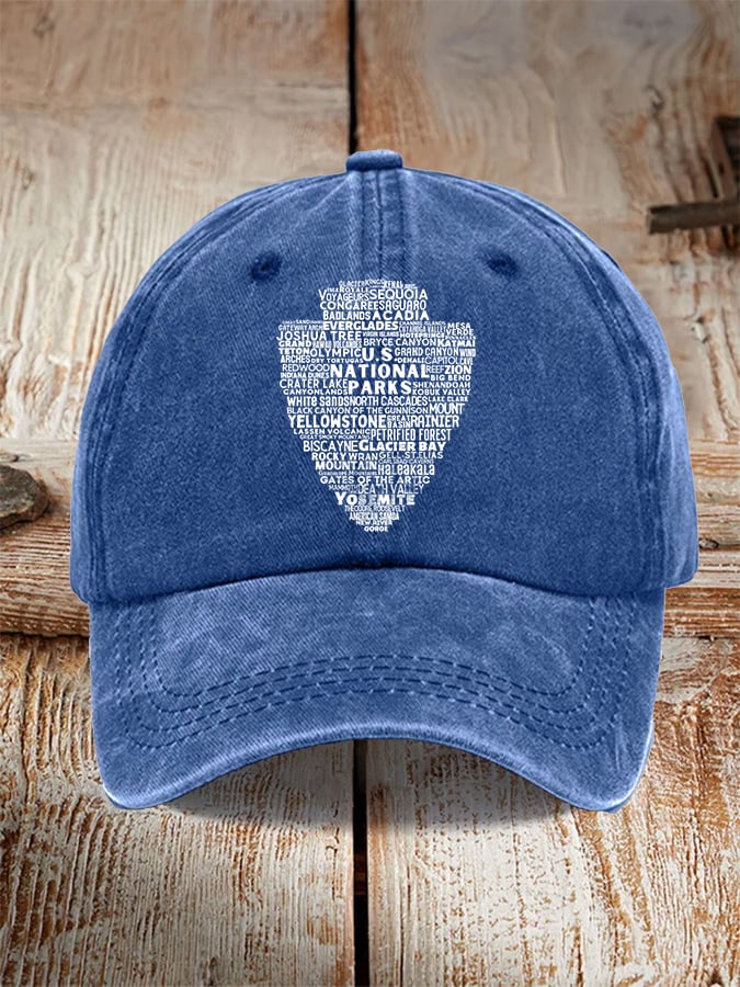 63 National Park Ranger Print Baseball Cap