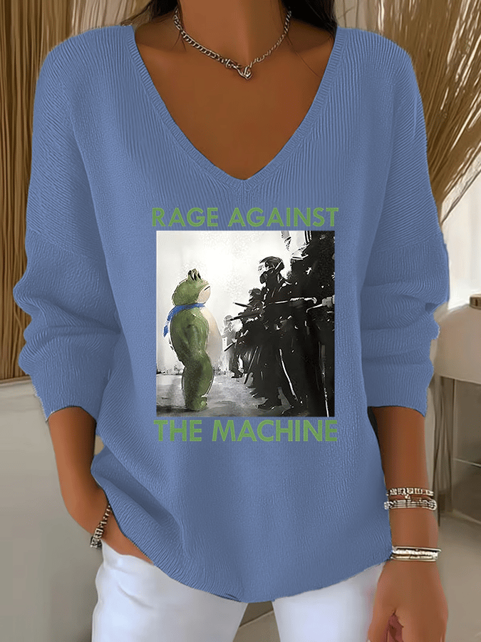 Women's America has no kings print Sweatshirt