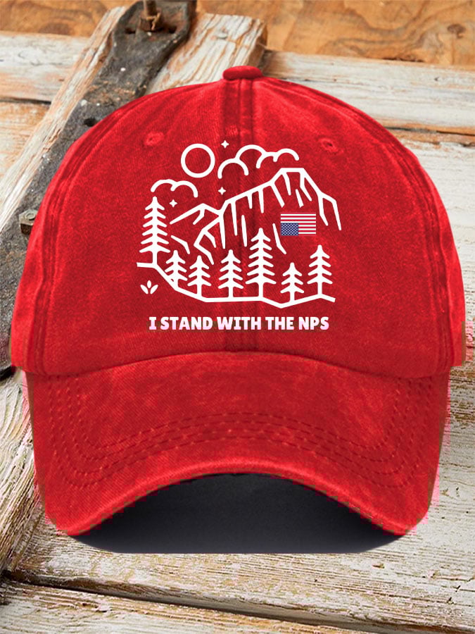 Retro I Stand with the NPS Printed Baseball Cap
