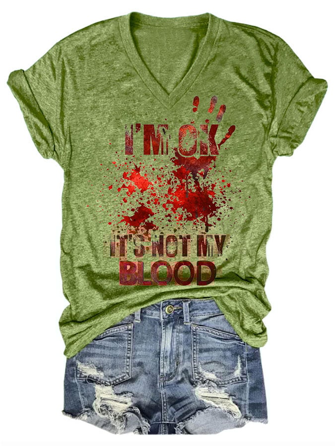 Halloween Ladies Print T-Shirt