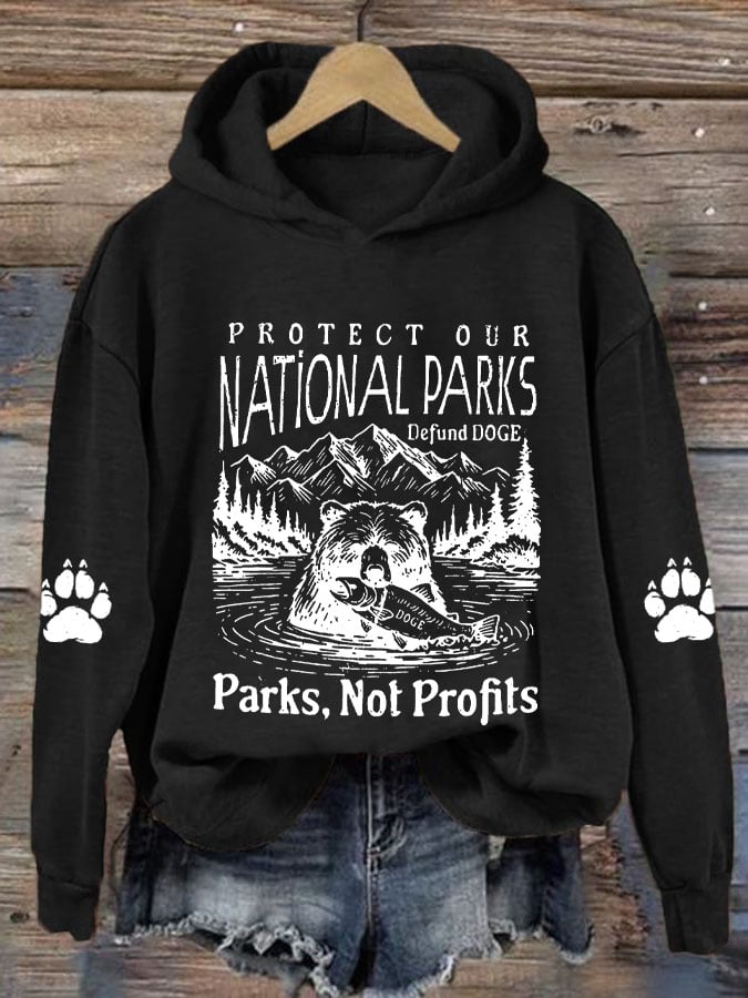 Women's Protect Our National Parks Printed Sweatshirt