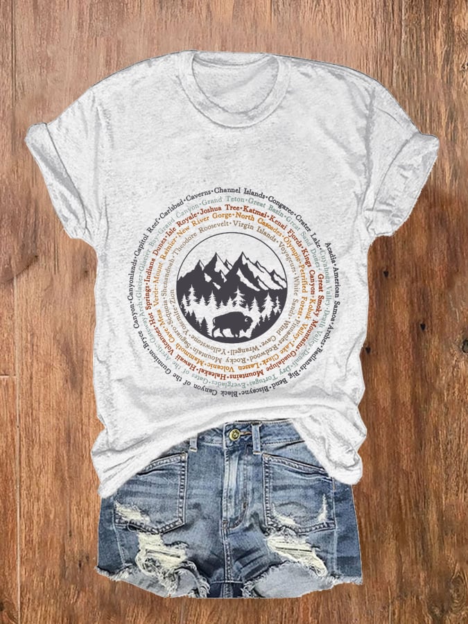 Women's National Parks Explore, Protect, Preserve Print T-Shirt