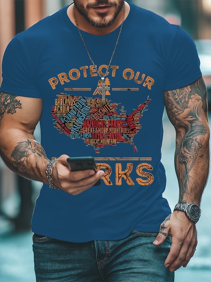 Men's Protect Our National Parks Print T-Shirt