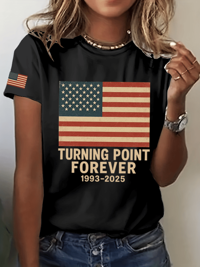 Women's Hot Spot Print Crew Neck T-Shirt