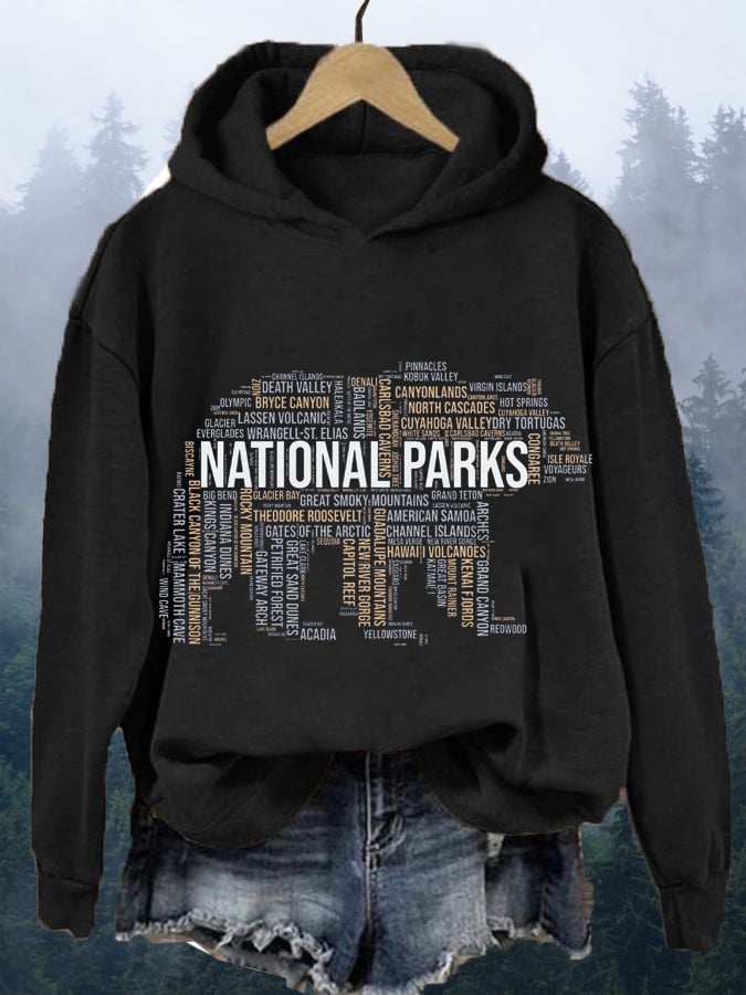 Women's National Parks Explore, Protect, Preserve Printed Sweatshirt