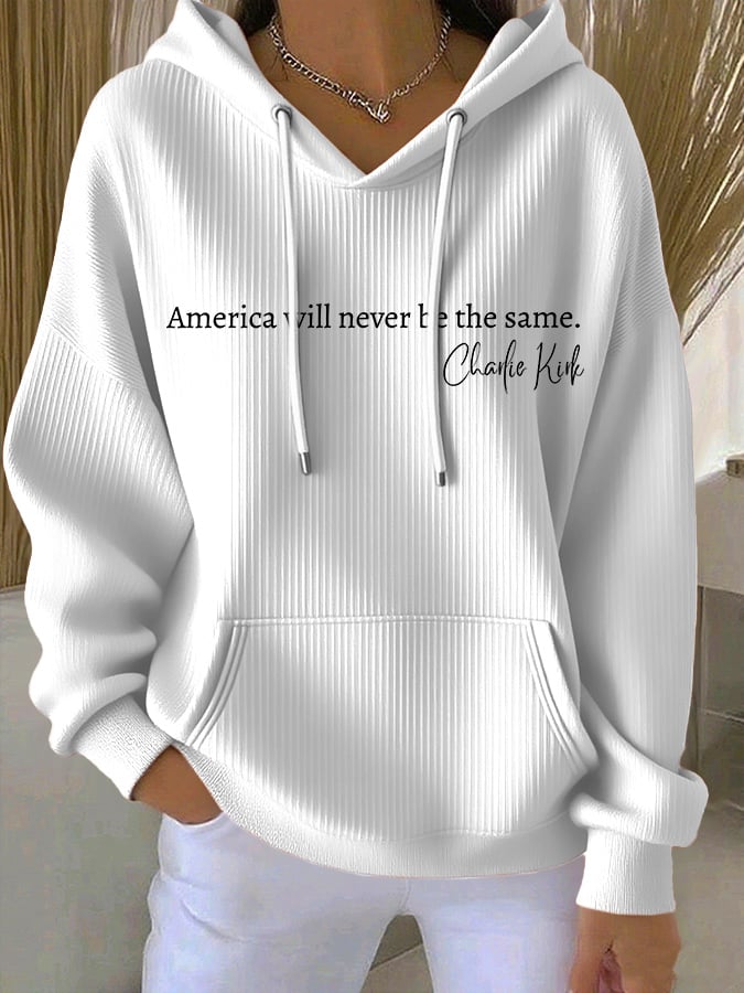 Retro America Will Never Be The Same Print Hoodie