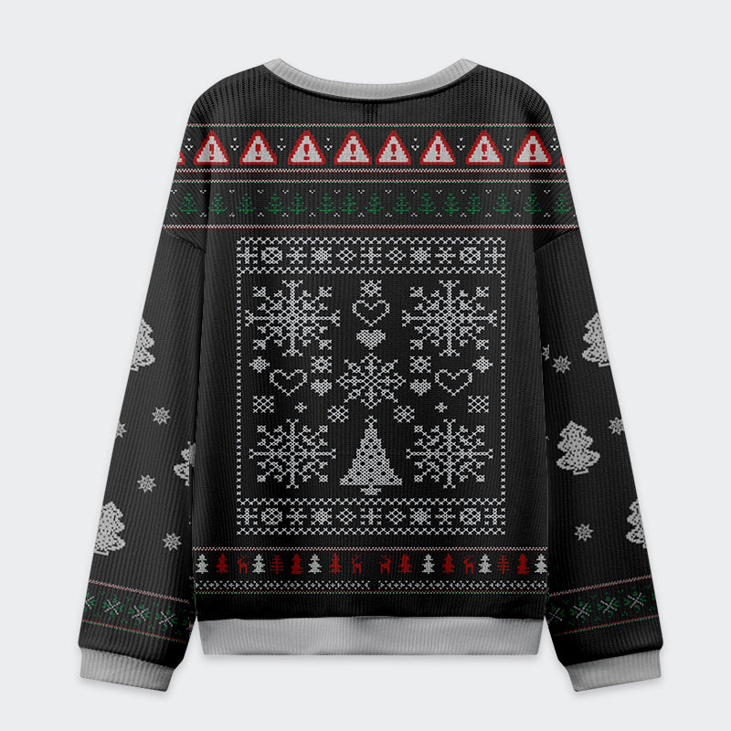 Tokyo-Tiger Funny Goose Honking Through the Snow Christmas Ugly Sweatshirt