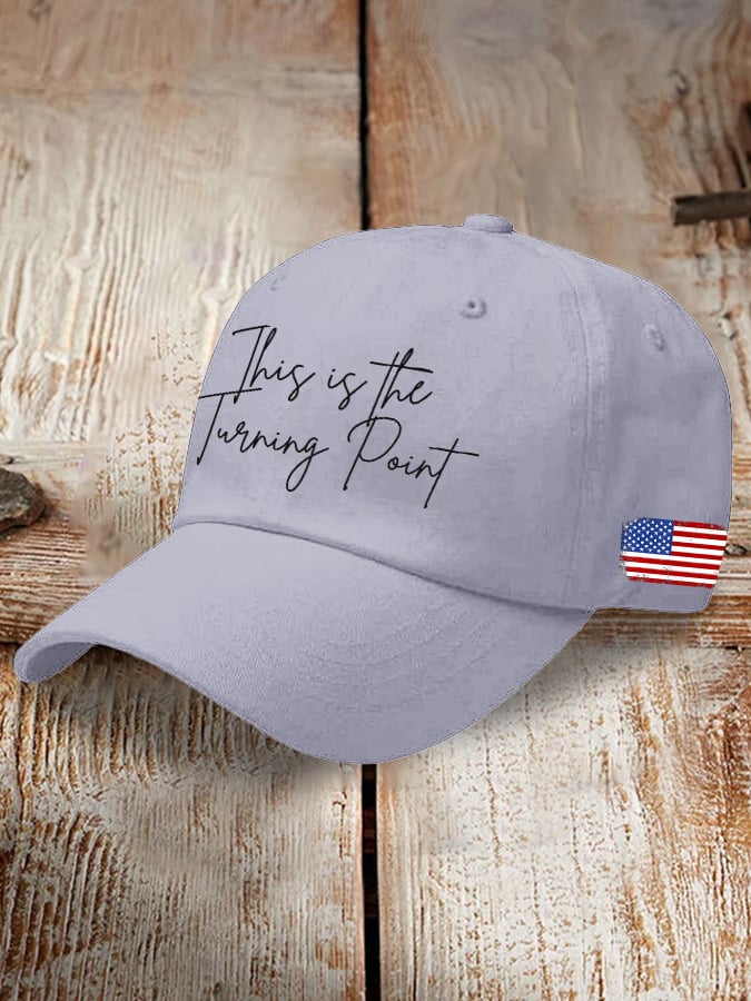 Retro This Is The Turning Point Print Baseball Cap