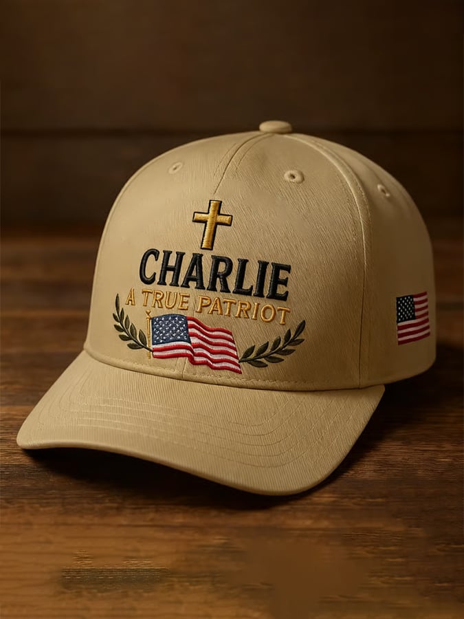 Unisex FOREVER IN OUR HEARTS A TRUE PATRIOT Print Baseball Cap