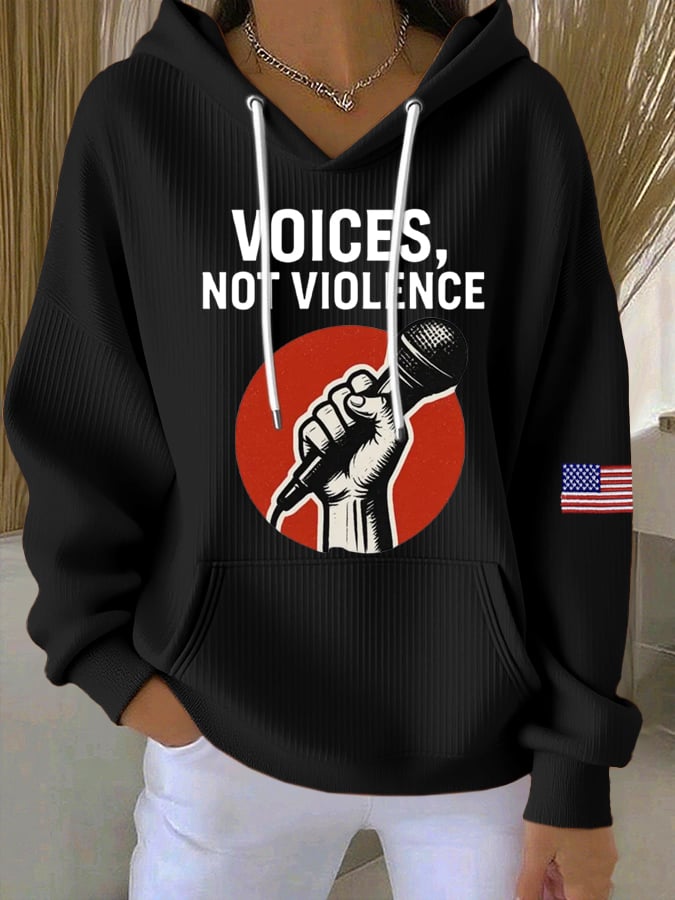 Women's Commemorative Print Casual Hoodie