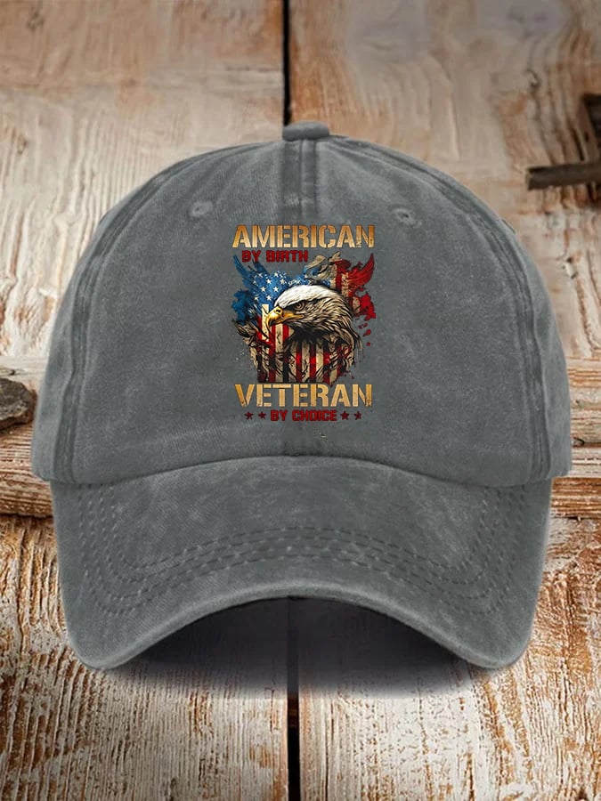 Amercian Veteran Pattern Print Hat