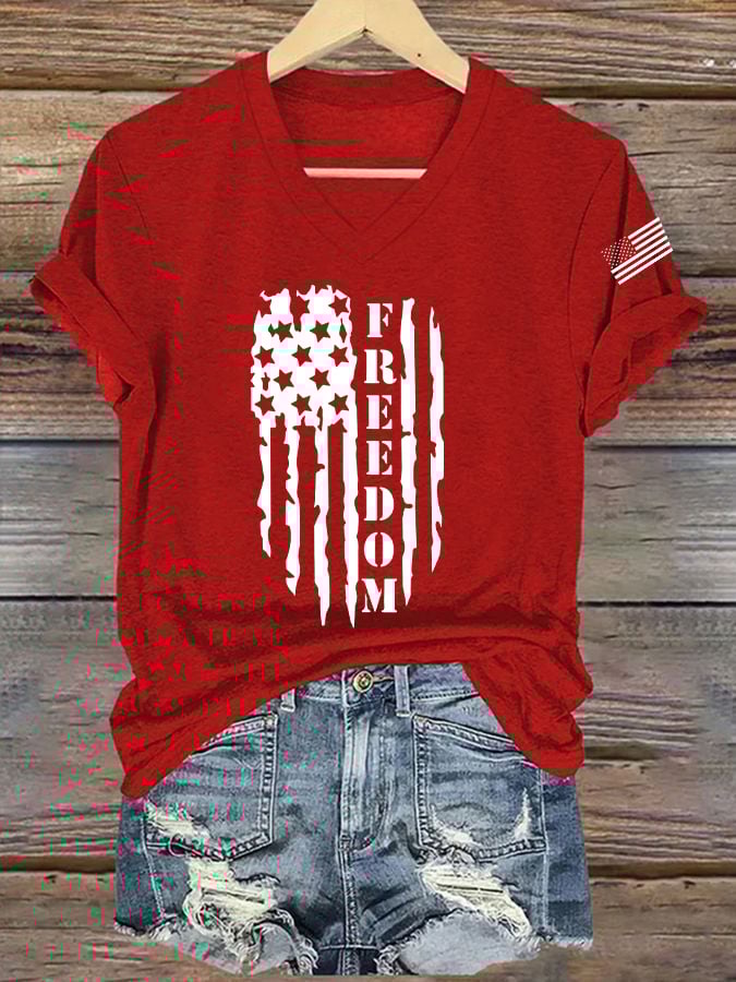 Women's Casual Free Print T-Shirt