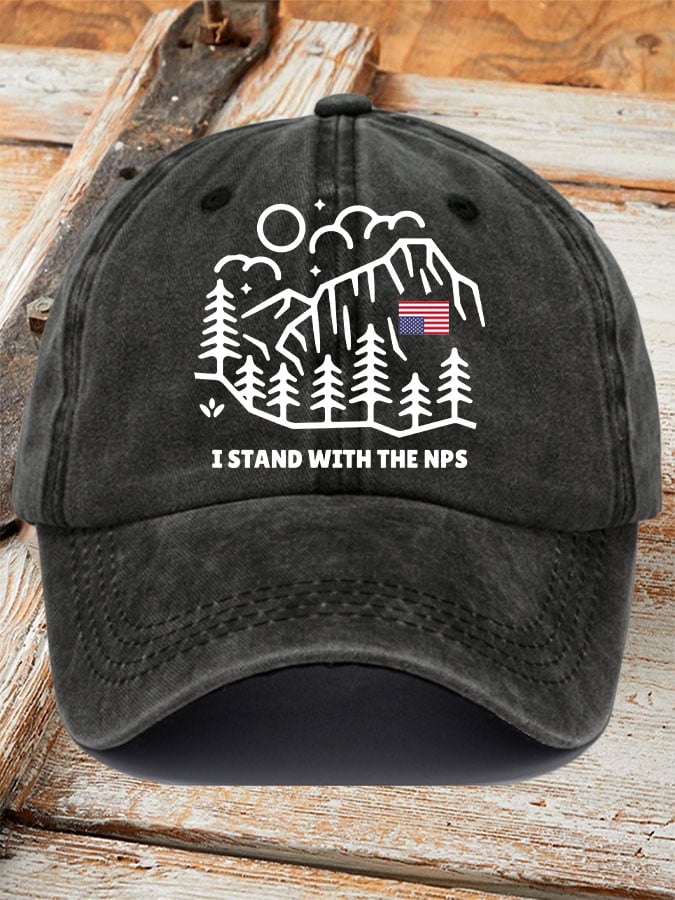 Retro I Stand with the NPS Printed Baseball Cap