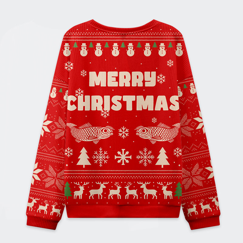 Tokyo-Tiger Fish Snow Japanese Christmas Ugly Sweatshirt
