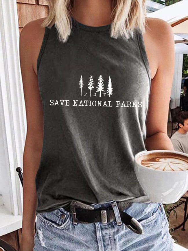 Women's Save The National Parks Print Vest