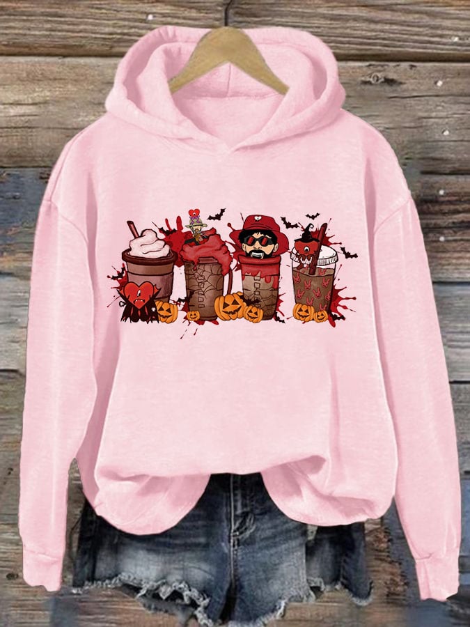 Women's Bloody Spice Bad Bunny Halloween Hoodie