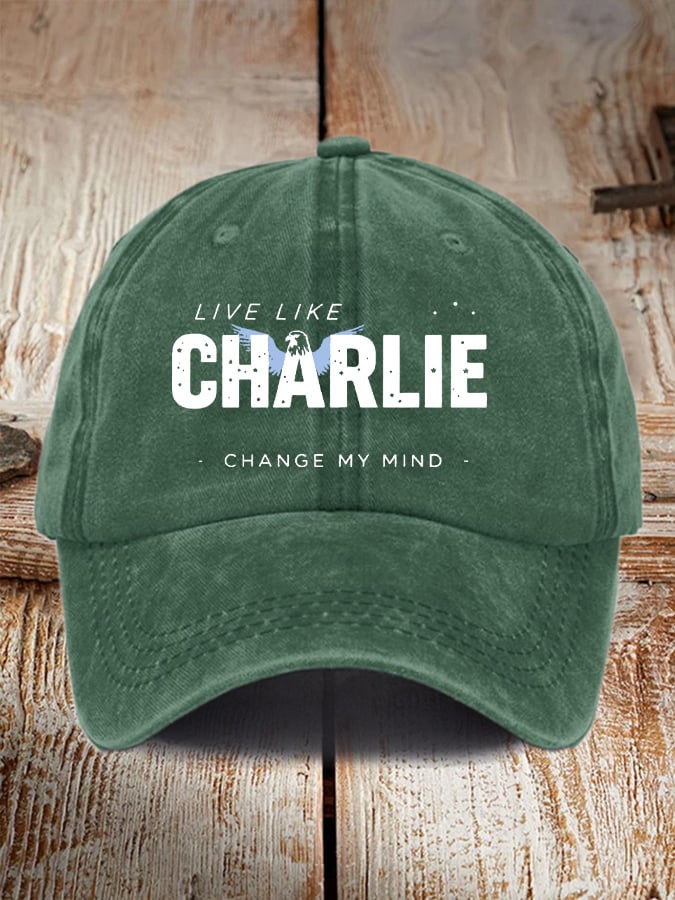 Retro Live Like Change My Mind Print Baseball Cap